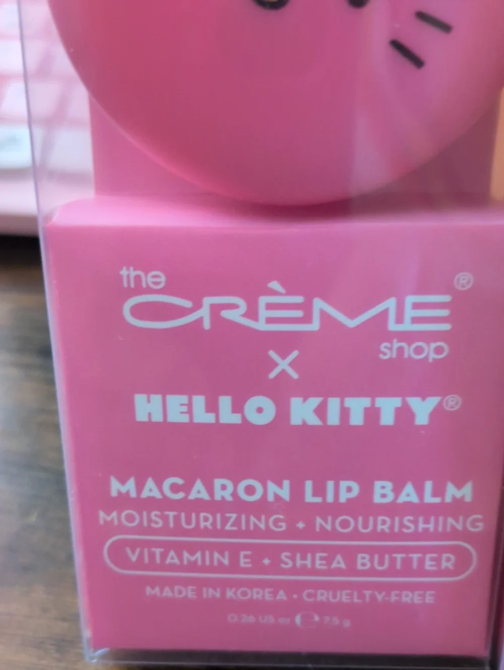 THE CREME SHOP Qty 2 Hello Kitty Pink Macaron Lip Balm - Limited Edition